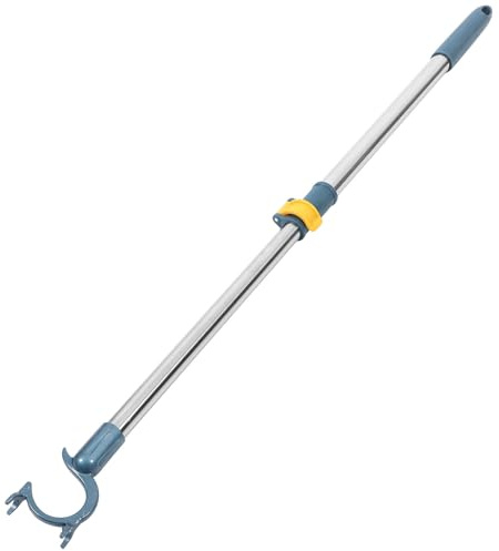 FESTFENDS Ausziehbare Wäscheleinenstange aus Edelstahl, Blau, für Zuhause | Aluminium, Starke Tragkraft, Verstellbare Länge 53-78cm, Leichte Handhabung, Kleiderschrank Stange