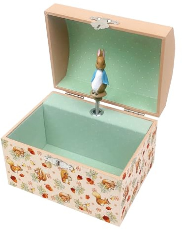 Trousselier - Salvadanaio Musicale Peter Rabbit – Salvadanaio per Bambini Pietra Coniglio – Scatola Musicale per Bambini – Regalo Batteme o Nascita Ragazzo e Ragazza