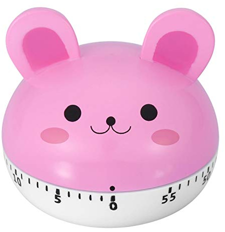 Animal Timer, ABS Mechanical Timer, for Home(Pink bunny)