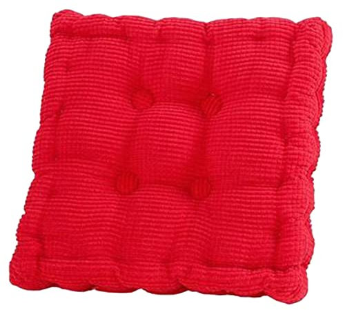 HotYou Luxus Sitzkissen Stuhlkissen für Indoor und Outdoor Dicke Polsterung Steppkissen/Bodenkissen Dick und Weich,Rot 1,50 * 50 * 12 cm