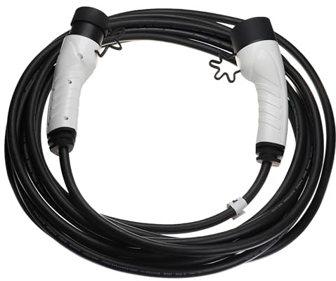 vhbw Ladekabel Typ 2 zu Typ 2 kompatibel mit Ford Focus Hybrid, Explorer PHEV Elektroauto, 1-phasig, 16 A, 3,5 kW, 10 m