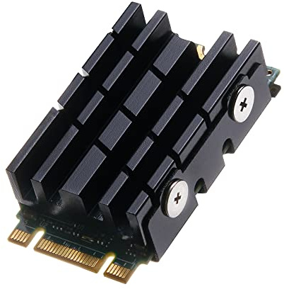 DolDer M.2 2242 SSD Kühlkörper, Aluminium Kühler Heatsink mit Wärmeleitpads für M.2 2242 SSD (2242 schwarz)