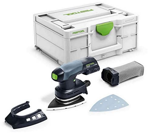 Festool Akku-Deltaschleifer DTSC 400-Basic (mit Schleifschuh, Protector, Longlife-Staubfangbeutel,) im Systainer…