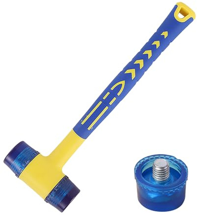 VBRHFRIF 1 Piece Rubber Double-Sided Hammer, Blue