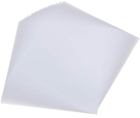 GLSTOY 20stücke Wiederverwendbare Bügelpapiere Für Hochtemperaturbeständige Transparente DIY Bastelhilfe Für Kreative Projekte Und Praktische Fähigkeiten