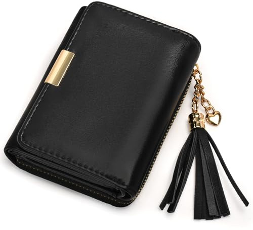 oscaurt Geldbörse Damen Klein Geldbeutel Damen Mini Leder Portemonnaie Große Kapazität Portmonee Elegante Wallet for Women mit RFID Blockierung, Vielen Fächern