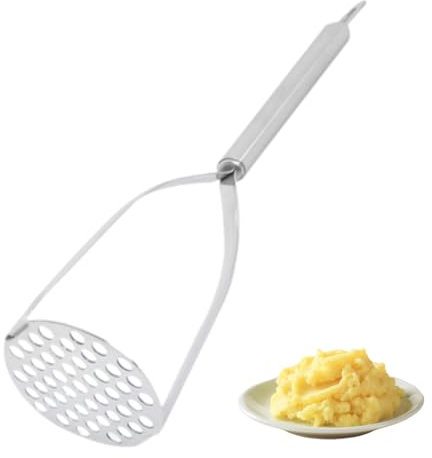 Schiacciapatate Acciaio Inossidabile, Schiacciapatate Resistente Schiacciapatate Integrato Schiacciapatate per Patate, Verdure, Bacche, Frutta, Avocadi, Fagioli, Utensili da
