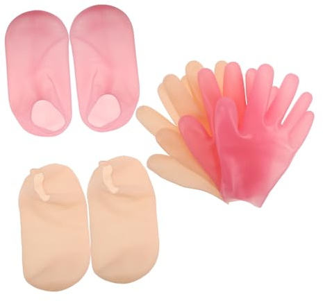 WRITWAA Mascarilla Exfoliante para Pies de Material de Silicona para Eliminar Piel Muerta para Cuidado de Pies Nocturno