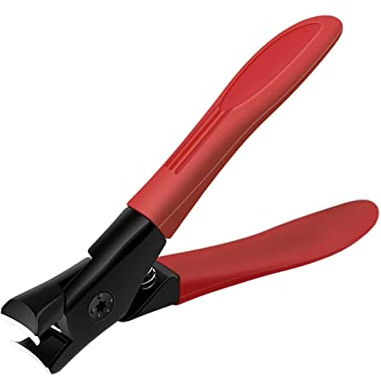 Cortauñas de acero inoxidable para uñas de los pies, podadoras de uñas grandes y resistentes, para adultos con mango largo para personas mayores