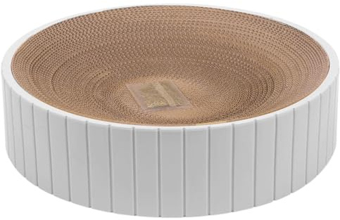 Katzen Kratzbrett, Wendbares Rundes Katzenkratzer, Doppelseitiger Miezen Kratzpappe, Corrugated Lounge Kratzpappe Für Katzen Bett, Miezen Kratzmöbel Für Couch&Teppiche&Sofas, Verhindert Möbelschäden