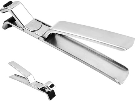 Pince à chauffante – Élévateur anti-brûlure en acier inoxydable | Support de vaisselle antidérapant pour four à micro-ondes, barbecue, barbecue, poêles, plats