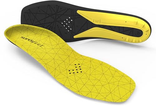 Superfeet Hockey Cushion Einlegesohlen - Schaumstoff - Einlagen für Schlittschuhe | Schaumstoff-Einlagen für Schlittschuhe, flexible Fersenstütze, perforierter Vorfuß für Luftzirkulation