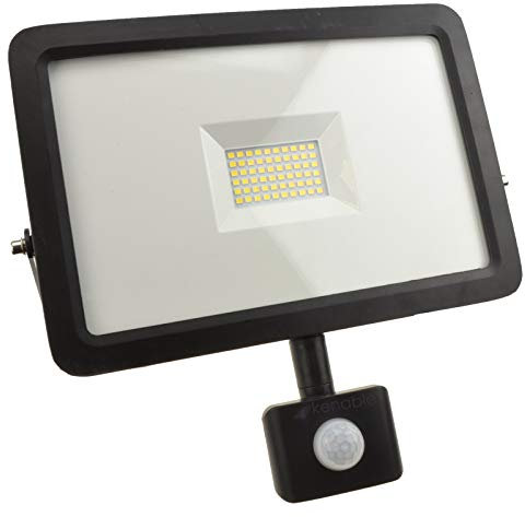 kenable Outdoor Security LED Floodlight 50W with PIR Day/Night/Motion Sensor [PIR 50W]