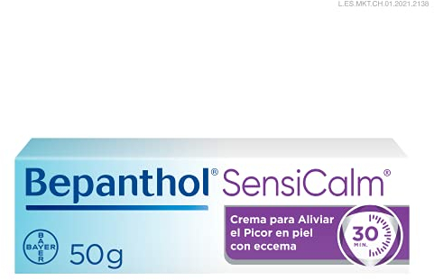 Bepanthol Derma SensiCalm para Aliviar el Picor y Enrojecimiento de las Irritaciones Cutáneas en Solo 30 Minutos, Sin Cortisona, 50 g