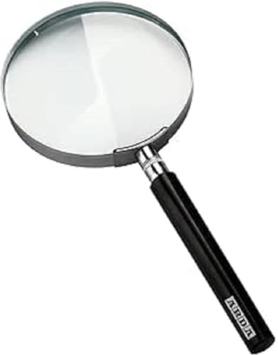 Arda Lente Di Ingrandimento - Lente D'ingrandimento Classica Con Vetro Ottico. Lenti Ingrandimento Con Zoom 3x. Diametro Lente Di 90mm