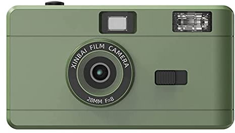 ZXNQ Appareil Photo Vintage argentique pour Les étudiants, Les Enfants, Les Adultes - ce Paquet ne Contient Pas de Film ni de Piles,Vert