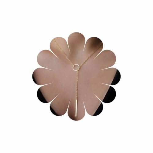 Wendalern Chaîne En Or Tour De Cou Simple Anneau Métallique Personnalisé Pendentif Cadeau Pour Femmes Collier Bijoux
