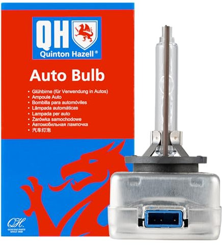 Quinton Hazell D8S Xenon HID Headlight Bulb - 12v 35w - Gas Discharge - Colour Temperature: 5500k - Brightness: 2400 Lumen - Socket Type: PK32d-1 - OE Replacement for Projector Headlamps - QBL665G