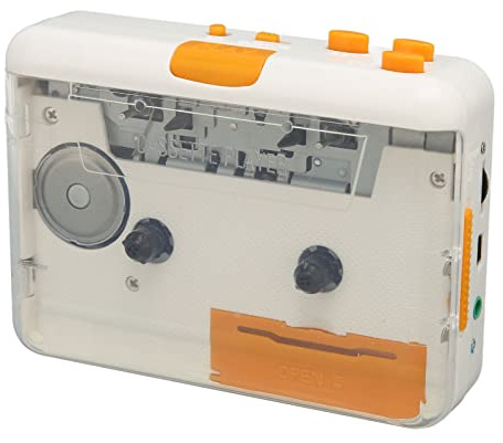 USB-Kassettenkonverter, Tragbarer Plug-and-Play-MP3-Kassettenspieler aus ABS mit Kopfhörer für Windows 2000, XP, Vista, Seven, Eight