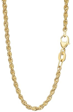 NKlaus Zopfkette 585 Gelbgold, 14 Karat, hohl, 42–50cm lang, 1 Stück | 2,0mm breit; mit Karabinerverschluss