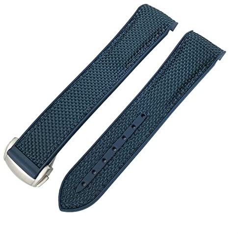 EKSIL Uhrenarmband für Omega Seamaster 300 AT150 Speedmaster 8900 PlanetOcean Seiko Lederarmband, 19 mm, 20 mm, 21 mm, 22 mm, 21 mm, Achat