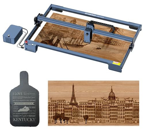 ATOMSTACK A20 Max Laser Graviermaschine, 20W Laser Cutter, 850x400mm Großer Gravurbereich, Lasergravur Maschine mit Air Assist, Tankkettensammel Design, Nicht Verstopft Lasermodul