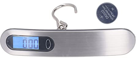50 Kg Tragbare Elektronische Hakenwaage, Digitale Hängewaage, Angelwaage, Gepäckwaage, Hängewaage, Digitale Gepäck-Angelwaage mit Batterie, Hakentyp
