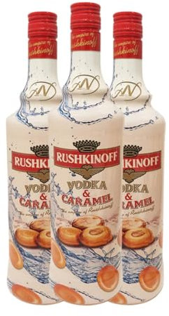 Liköre Antonio Nadal Rushkinoff Vodka & Caramel 70 cl (Karton mit 3 Flaschen von 70 cl)