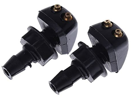 CHEFRU 2 X Auto Auto Frontscheibe Universal Scheibenwischerdüse Wasserspray DIY Kits Ersatz Dorp Scheibenwischerdüsen Auto Scheibenwaschdüsen