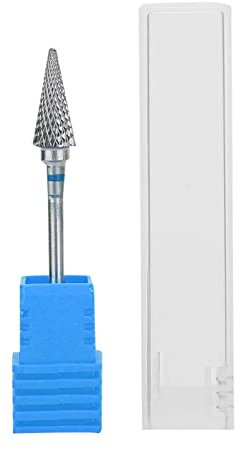 Leopacat Punte Fresa Unghie, Punta per Manicure Nail Drill Bit Manicure Punta Forma Conica in Acciaio al Tungsteno Lucidare la Testa per Manicure, Pedicure, Rimozione Gel Semipermanente con Scatola