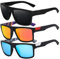 GWAWG 3PCS Mens Sunglasses,Polarised Sunglasses Sun Glasses,UV400 Protection Polarised Sunglasses,Retro Sun Glasses,Outdoors Sports Golf Cycling Fishing Hiking Eyewear sunglasses for men