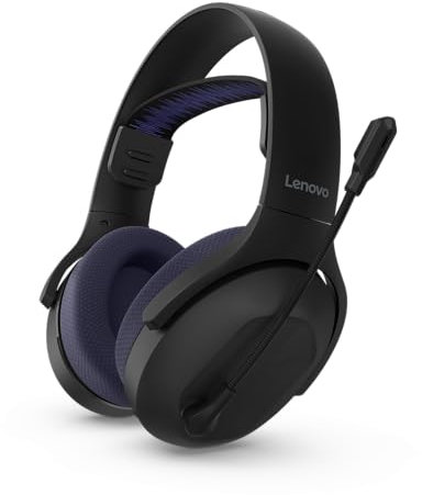 Lenovo Legion H410 Wireless Gaming Headset | Gaming Kopfhörer | schwarz-dunkelviolett