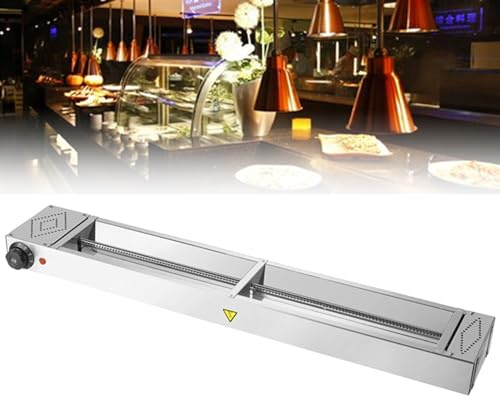 Commercial Food Heat Lamp, Electric Food Warmer for Parties Buffets, Strip Catering Heating Lamp for Keep Food Warm, Restaurant Kitchen Equipment