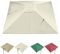 QSPNVFB 3x3m Auvent De Parasol Carré Déporté 8 Côtes Toile De Rechange pour Parasol Jardin Couverture De Rechange pour Parasol Piscine(Beige)