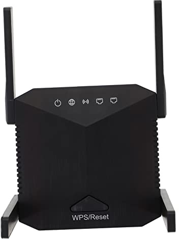 CONGARTENO Répéteur Wi-FI 2,4 Ghz 300 Mbit/s 4 Antennes, Amplificateur de Signal, Boîtier Abs Noir, pour Routeur sans Fil