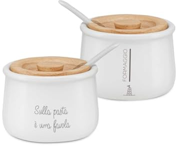 LA PORCELLANA BIANCA - Gli Onesti Portaformaggio Gift Box, Stoneware