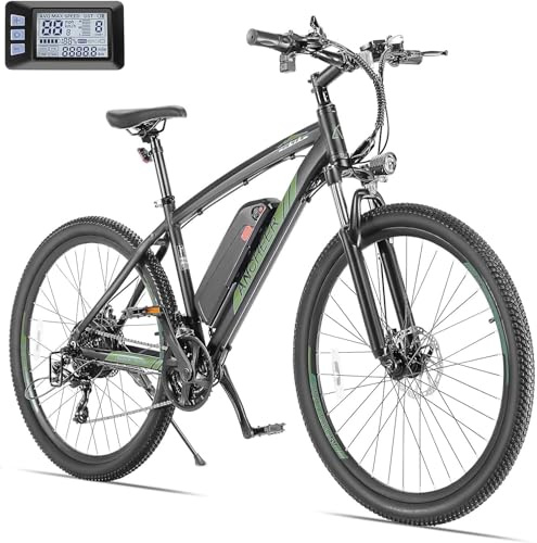 ANCHEER E Bike, 27,5 Trekkingrad E-Bike Herren Damen mit Abnehmbarer 36V 10.4Ah Akku, 250W Motor, 100km Reichweite, Elektrofahrrad mit 7-Gang-Getriebe, Pedelec E-Mountainbike für Erwachsene