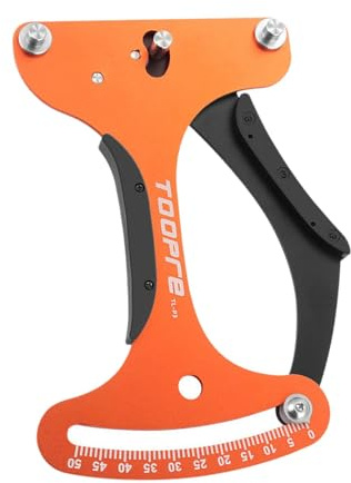 SheerFaring Misuratore di Tensione dei Raggi della Bicicletta Strumento per Raggi della Bicicletta per Amanti degli Sport all'Aria Aperta Indicatore Portatile, Arancione
