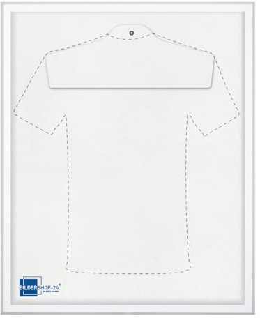Bildershop-24 Objektrahmen Trikotrahmen VARIANTO35 60x80cm Weiß matt inkl. Bügel und Passepartout in Reinweiß