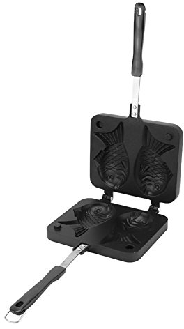 Piastra per Waffle in Alluminio con Forma di Pesce, Maker Antiaderente per Dolci e Dessert Giapponese, 2 Pezzi, Ideale per Street Food Coreano, Bakeware per Casa