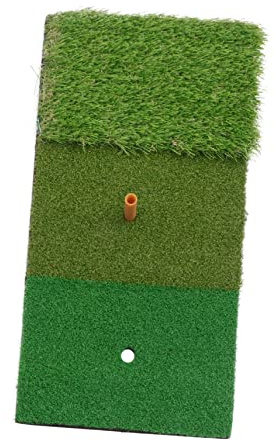 LIOOBO Golf-Übungsmatte Schlagmatte für Indoor-Outdoor-Golf-Trainingshilfen grün 3 Farben langes und kurzes Gras 30x60cm