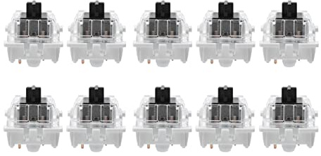 Topiky 10 PCs Mechanische Tastaturschalter Gaming Keyboard Plate Mounted Black Switch Ersatz für Cherry MX