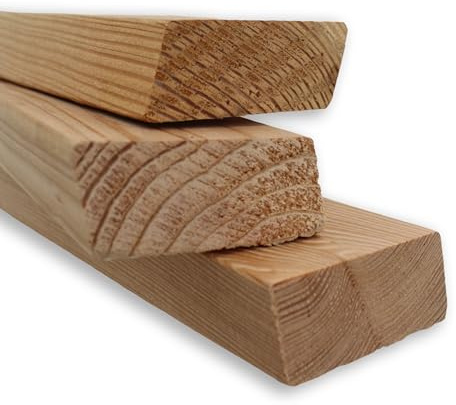 Gartenwelt Riegelsberger Rhombusleisten Lärche Natur 28x55 mm 150 cm – 15° Rhombusprofil – Fassadenholz & Sichtschutz