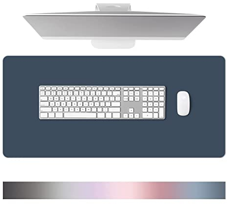 Dalifer Schreibtischunterlage Leder - Multifunktion Mauspad aus Wasserdichtes PU-Leder - 80 × 40 cm Große Größe, Mouse Pad Für den Heim- oder Bürogebrauch
