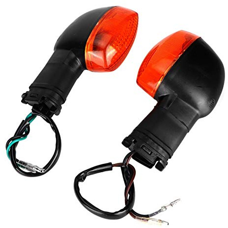 2 Stück Motorrad Blinker Blinker kompatibel mit Para YZF R1 R6 FZ1 FZ6 XJ6(Gelb)