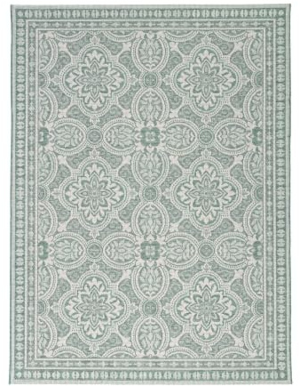In- & Outdoor Teppich - Summer Oriental Grün - 240x330 cm | Wetterfest - Synthetik, Polypropylen - Balkon, Garten / Terrasse - Terrasse teppich - Outdoor rug