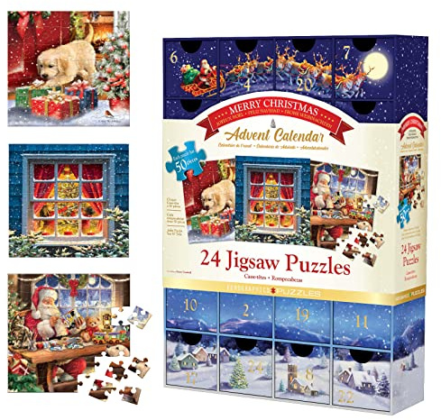 Eurographics Puzzle Adventkalender - Frohe Weihnachten. 1200 Teile