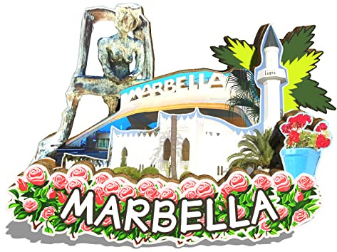 Orlybar Spanien Marbella Magnet Kühlschrankmagnet Holz 3D Sehenswürdigkeiten Reise Sammlerstück Souvenirs Dekoration Handmade-2
