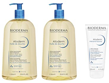 Atoderm | Atoderm Aceite de Ducha 2x1L + Atoderm Bálsamo Intensivo 200ml | Limpia y nutre | Anti-picazón