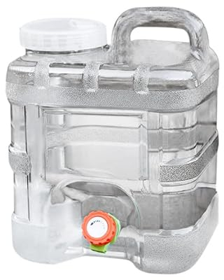 Kaxenig Camping Wasserkanister, 10 L Wasserbehälter Mit Zapfen, Tragbare Wasserflasche Mit Griffen, Trinkwasser Behälter Wassertank Für Wandern Camping Picknick
